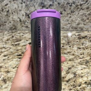 Starbucks Glitter Tumbler with Lavender Lid